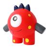Chew Toy Built-in Sounder Cartoon Style Bite Resistant Wear-resistant Harmless Teeth Cleaning Scentless Squeaky Cartoon Animal Sound Doll for Home Use