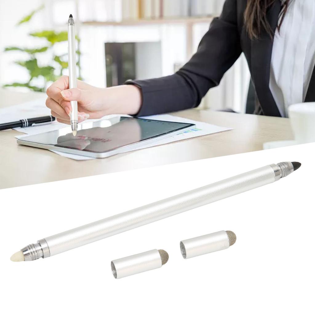 Black   Pen 4 in 1 Multifunctional Accurate Positioning Capacitive   with 2   Nibs for Mobile Phone Tablets