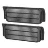 2pcs Backseat Air Vent Cover Matte Black ABS Odorless Wearproof Replacement for Tesla Model 3