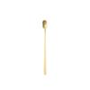 Gold Nordic Style Square Head Spoon: Simple, Luxurious Oatmeal & Cereal Spoon for Hotels & Restaurants.