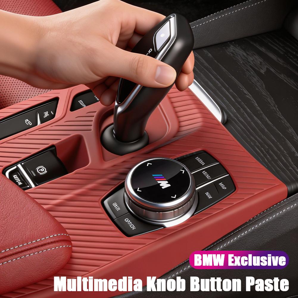 Car Multimedia Knob Cover Decor Sticker Accessories For BMW E90 G80 M3 G30 M5 F82 F83 F20 F21 G42 F95 F96 G06 G07 M2 M4 M8 G14 M