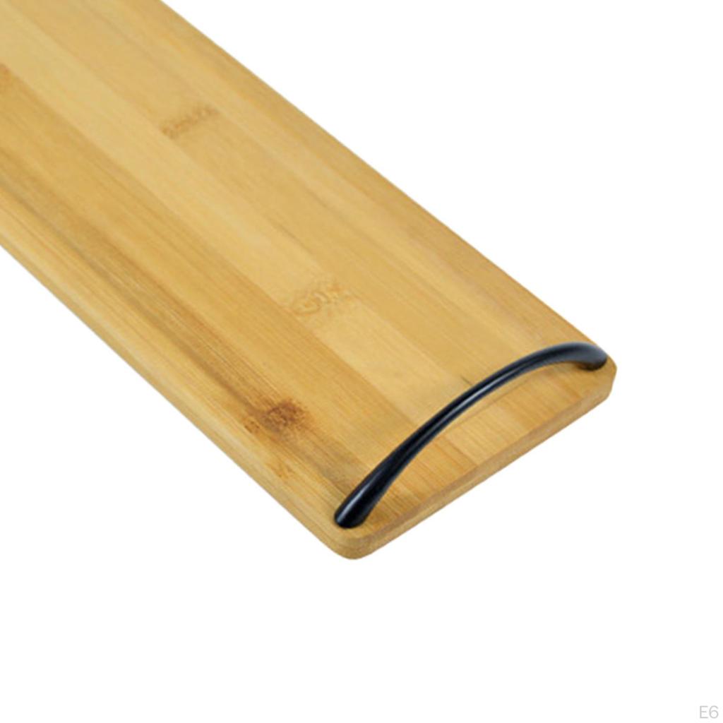 Bamboo Serving Tray with Handles Dinnerware Food Server Dessert Dinner Tea Bread Fiest