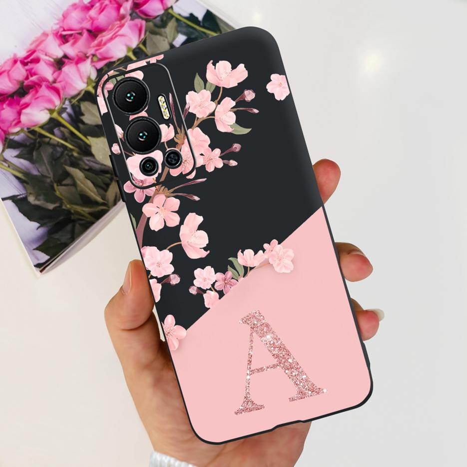 For Infinix Hot 12 Case X6817 X6817B New Letters Cover Soft TPU Phone Case For Infinix Hot 12 Play 12i Hot12 Pro Back Cover Bags