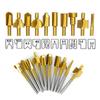 HSS Wood Router Bits Files Titanium Coated Mini 3mm Wood Cutter Milling Fits Dremel Rotary Set Carpenter Tool