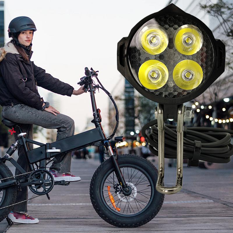 Велосипедный фонарь Яркий Электрический Велосипедный Фонарь Высокая Яркость Запасной Прожектор Для Самоката Ночная Езда Аксессуары Мотор CHINA