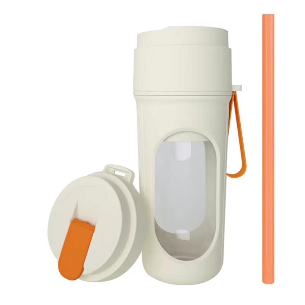 with Straw Automatic Juicing Cup Hanging Lanyard Personal Juicer Bottle Portable Blender  Smoothies