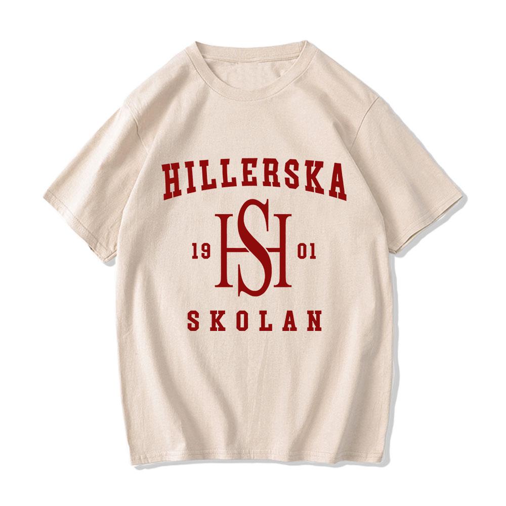 

Футболки Young Royals с логотипом школы, футболка с графическим принтом для мальчиков и девочек, уличная одежда, 100% хлопок, удобные футболки с короткими рукавами S хаки