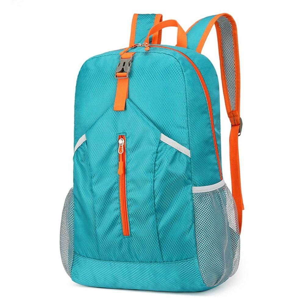 Large Capacity Foldable Backpack with Drawstring Storage Bags Lightweight Nylon Bag Outdoor