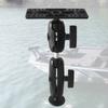 Heavy Duty Aluminum Boats Mount Fish Finders Holder with 1inch Ball Head For Fishing Systems