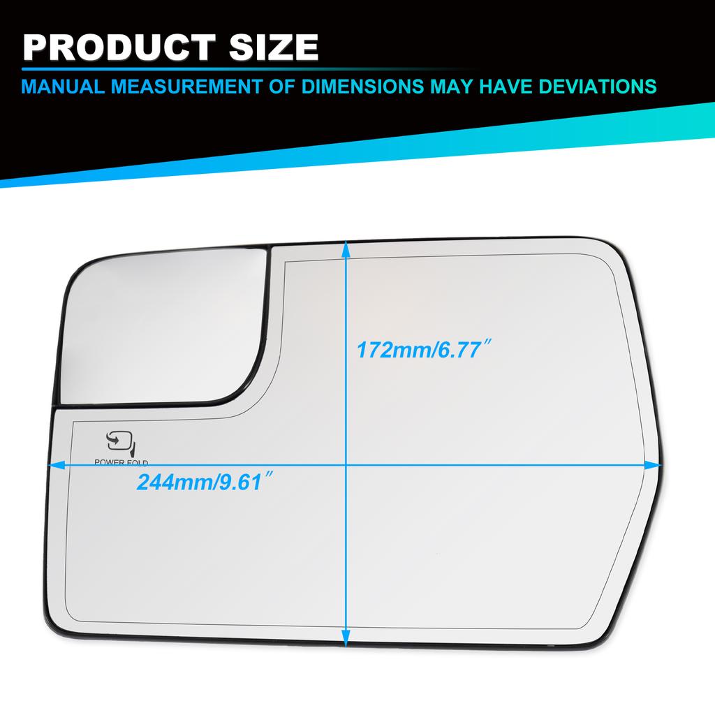 Door Rearview Mirror Lens Heated Rearview Mirror Glass For Ford F150 2011-2014 4L3Z-17K707-DB 4L3Z-17K707-DA BL3Z-17K707-E Interior Mirrors6