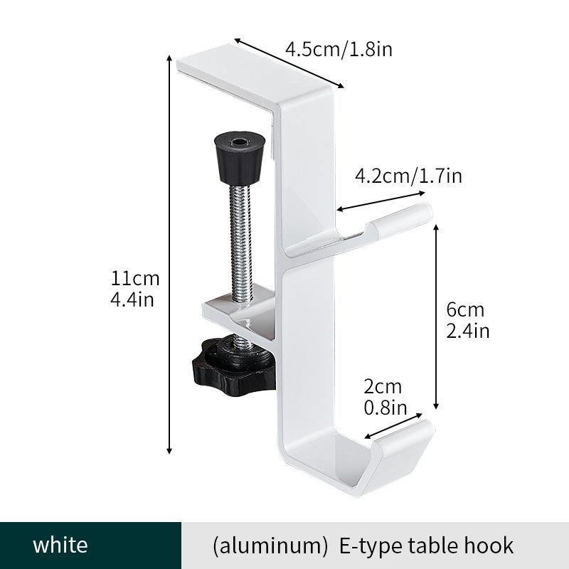 Punch-free Adjustable Desk Edge Hook,Gaming Headset Desk Hanger Backpack Storage Hanging Hooks Holder Home Office Organizer