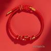 2026 Year of the Horse Zodiac Red Rope Bracelet - Women's/Men's Tai Sui Protective Charm for Horse, Rat, Ox, Rabbit Signs