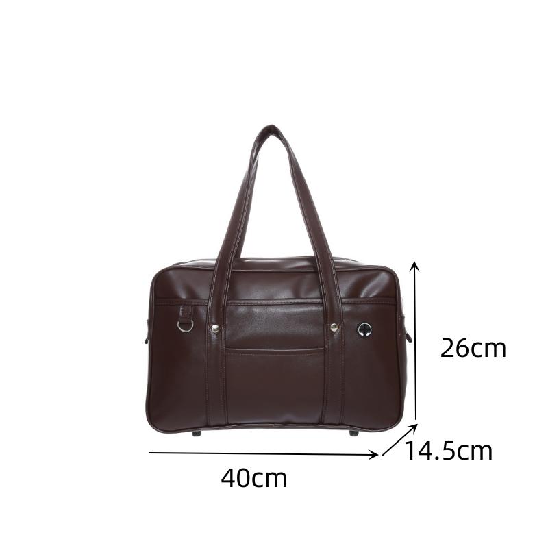 Japanese Two-dimensional Student JK Uniform Bag Girl PU Schoolbag COS Wear-resistant Waterproof One-shoulder Messenger Handbag