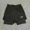 American-Style Track and Field Training Running Quick-Drying Pants Fitness Sports Shorts Fake Two-Piece Lined Anti-Exposure Shorts