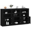 VidaXL Buffet with LED Lights, Cabinet with Door, Storage Furniture, Living Room Entryway Organizer, 3209150