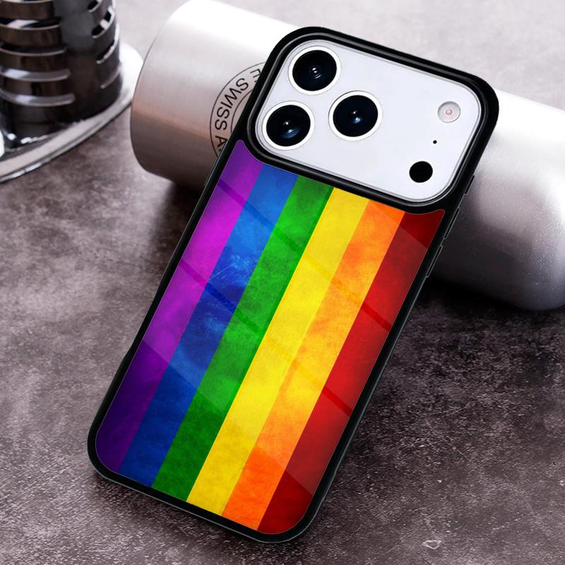 Gay Lesbian LGBT Rainbow Pride Phone Case for iPhone 17 16 15 Pro Max Air 14 13 12 11 Plus Shockproof Cover