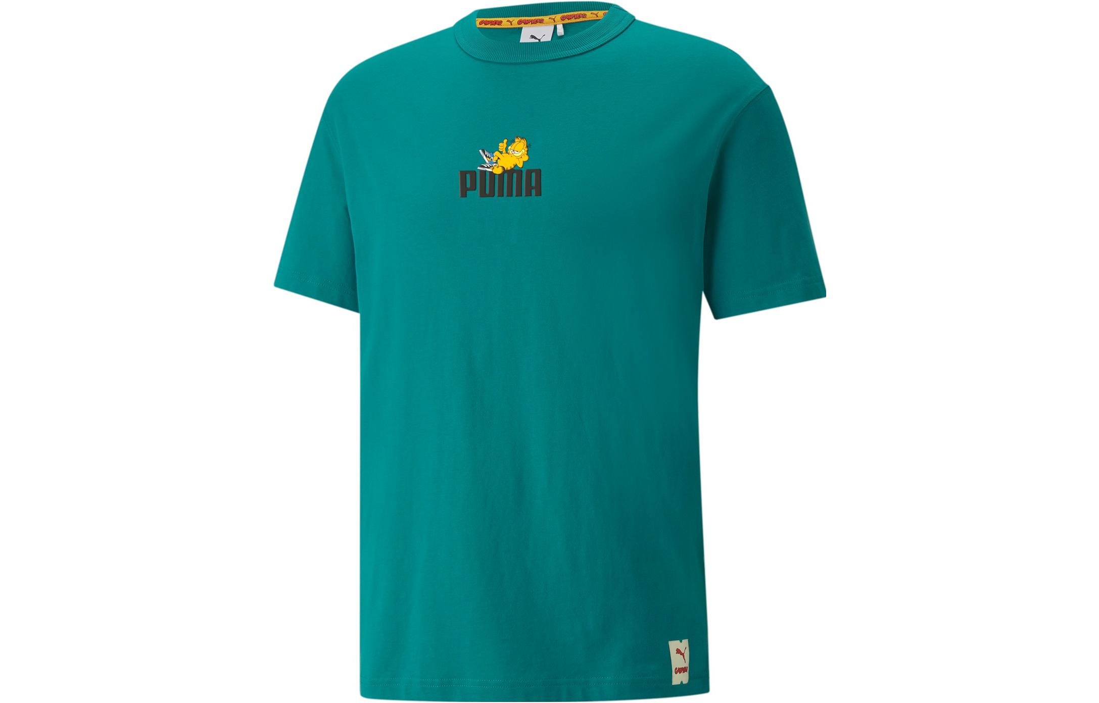PUMA x Garfield T Shirt Men s Lake Green 534433-86 XS