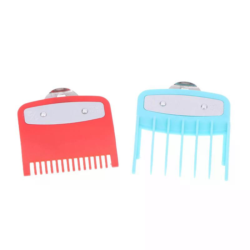 2Pcs Professional Hair Cutting Guide Comb Clipper Limit Comb Trimmer Cutting Styling Tools Attachment Compatible 1.5mm 4.5mm