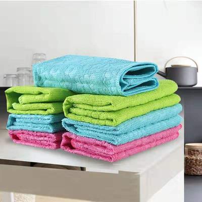 Microfiber Children's Hand Towels Square Towels Absorbent Scouring Pads Cleaning Cloths Printed Fabric Dishcloths Kitchen Cleaning Cloths