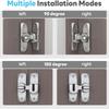 Heavy-Duty Flip-Up Door Latches 90/180 Degree Door Lock Home Security Sliding Door Latch Anti-theft Lock  Alloy Doors Bolts