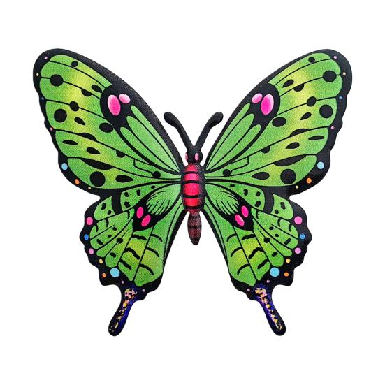 Metal Butterfly Wall Decor Colorful Butterflies Wall Art Sculpture 3D Iron Butterfly Hanging Decoration for Outdoor Indoor Fence Patio Yard Tree