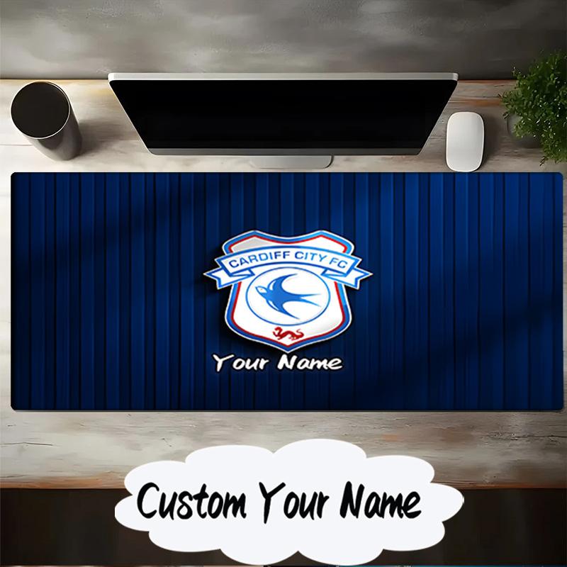 Custom Name Mouse pad Cardiff Fc Crest Mouse pad, Gaming Mouse Pad, keyboard pad, Desk Decor for computer notebook Fan Birthday Gift