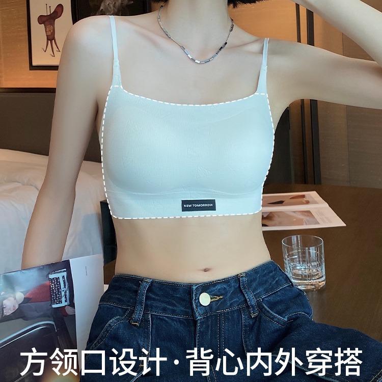 New beautiful back vest underwear women's summer thin comfortable no steel ring collection breast anti-sagging sexy dew