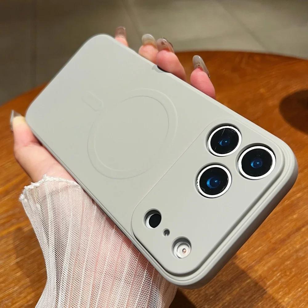 Flüssigsilikon Magnetische Magsafe Hülle Für iPhone 17 Air 16 15 14 13 12 11 Pro Max Plus 13 Mini Kabelloses Laden Stoßfeste Abdeckung