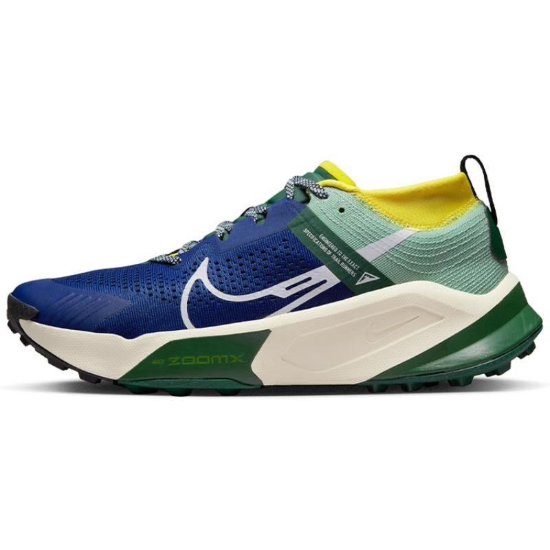 Nike ZoomX Zegama Trail Deep Royal Blue Yellow Strike Sneakers Casual DH0623-400