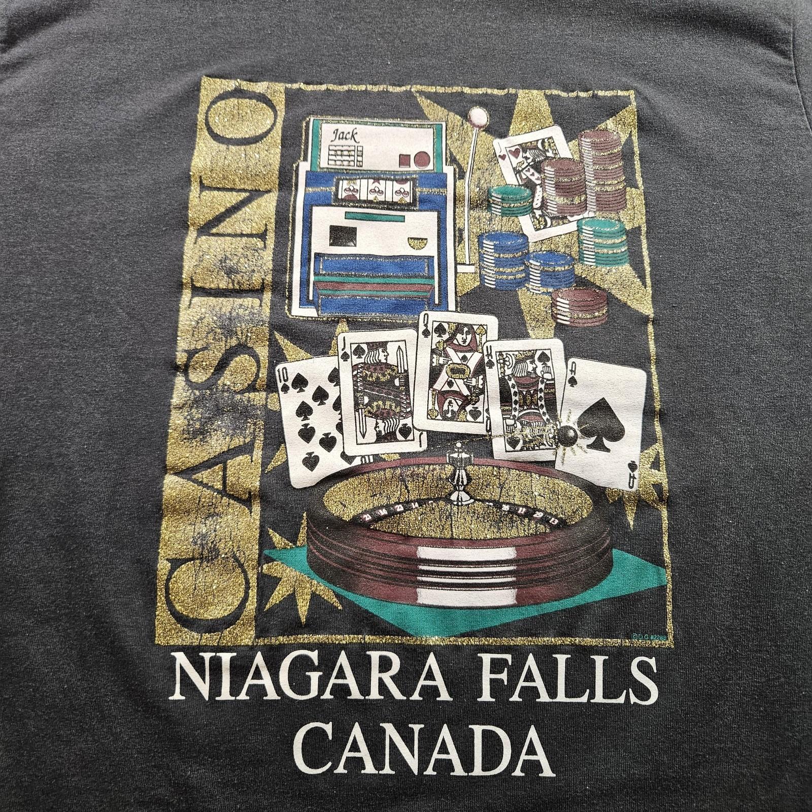 Vintage Niagara Falls Casino Shirt Mens Large Canada Gambling Poker 90s Tee Unisex T-Shirt XXXL