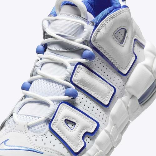 Nike Air More Uptempo Casual Shoes Summit White/Racer Blue FN4857-100 Youth