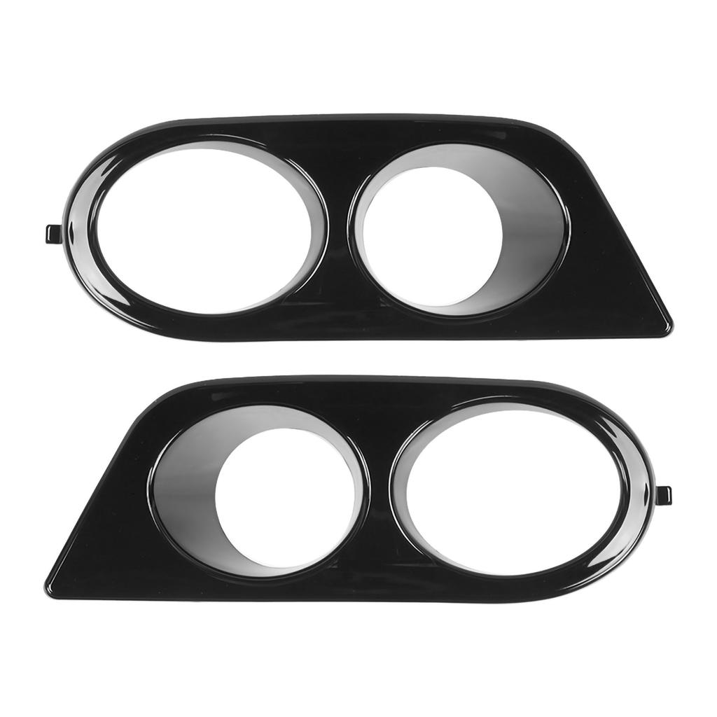 2pcs Front Bumper Foglight Cover Dual Holes Car Accessory Fit for E46 M3 2001?2006Glossy Black