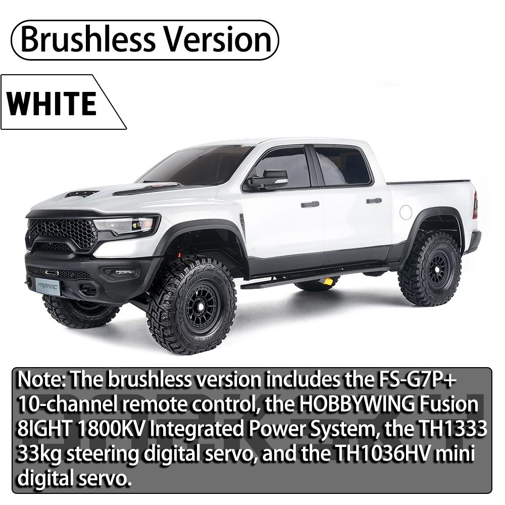 TRACTION HOBBY KM 1500 Pickup Truck 1/8 RC Simulation Electric Remote Control Model Cars Rock Crawler Adult Children's Toys
