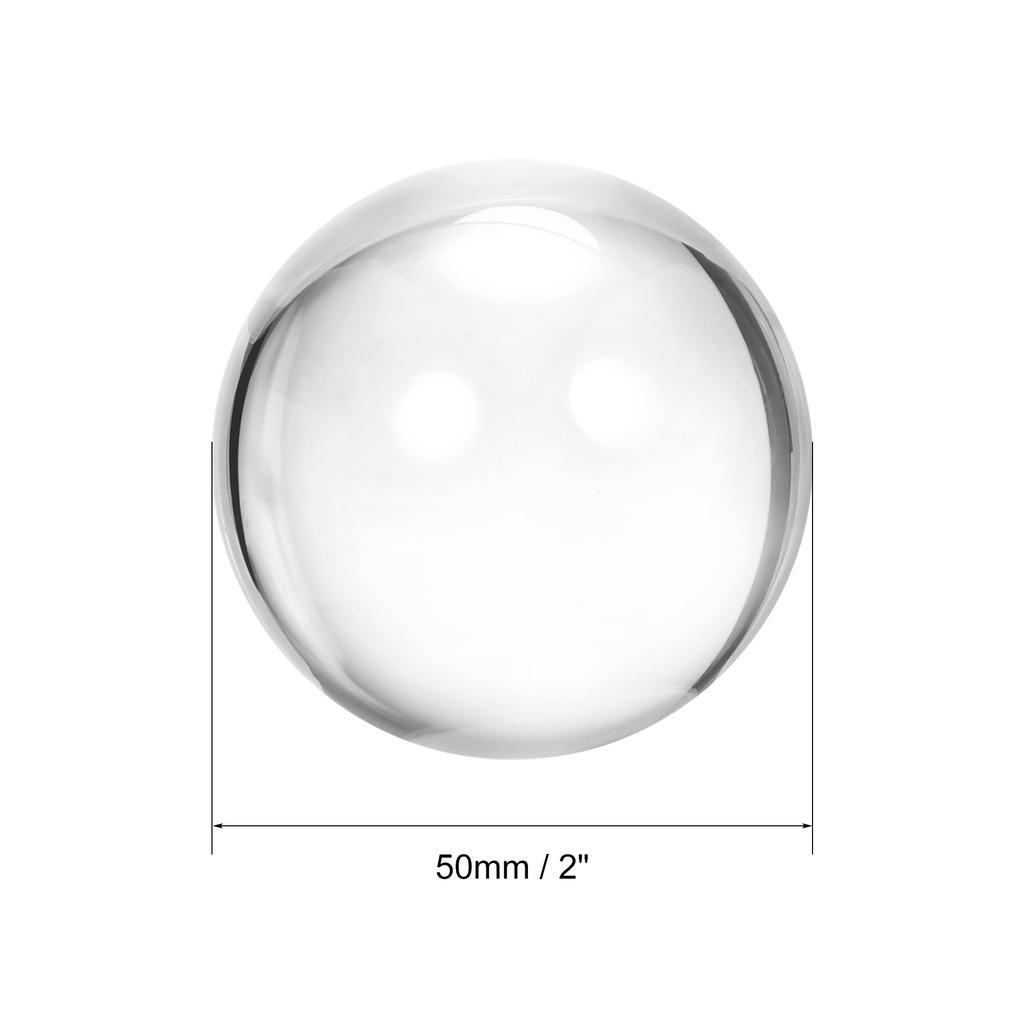 uxcell Acrylic Contact Juggling Balls with Ball Bag, 50mm Diameter, 120mm x 140mm, Clear, Pack of 2