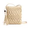 Small Bag Straw Bag Handwoven Women's Bag Crossbody Beach Bag Straw Bag Versatile Shoulder Bag Mobile Phone Bag