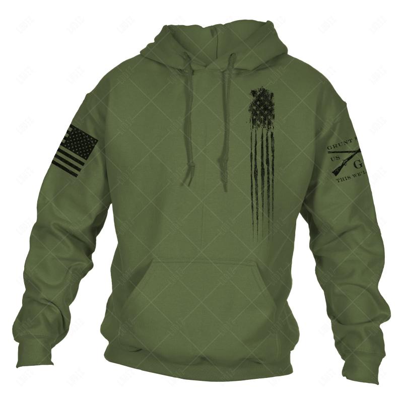 Vintage Basic Style Hoodie 3d Print USA Flagga Mode Casual Kortärmade Hösttoppar Unisex Sportkläder Herrkläder Y2K För Pojkar