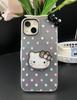 3D DIY Hello Kitty Bow Case For Samsung A57 A56 A17 A07 A53 A14 A15 A55 A32 A53 A35 A26 A12 A03 A52 A13 5G 2 in 1 Phone Casing