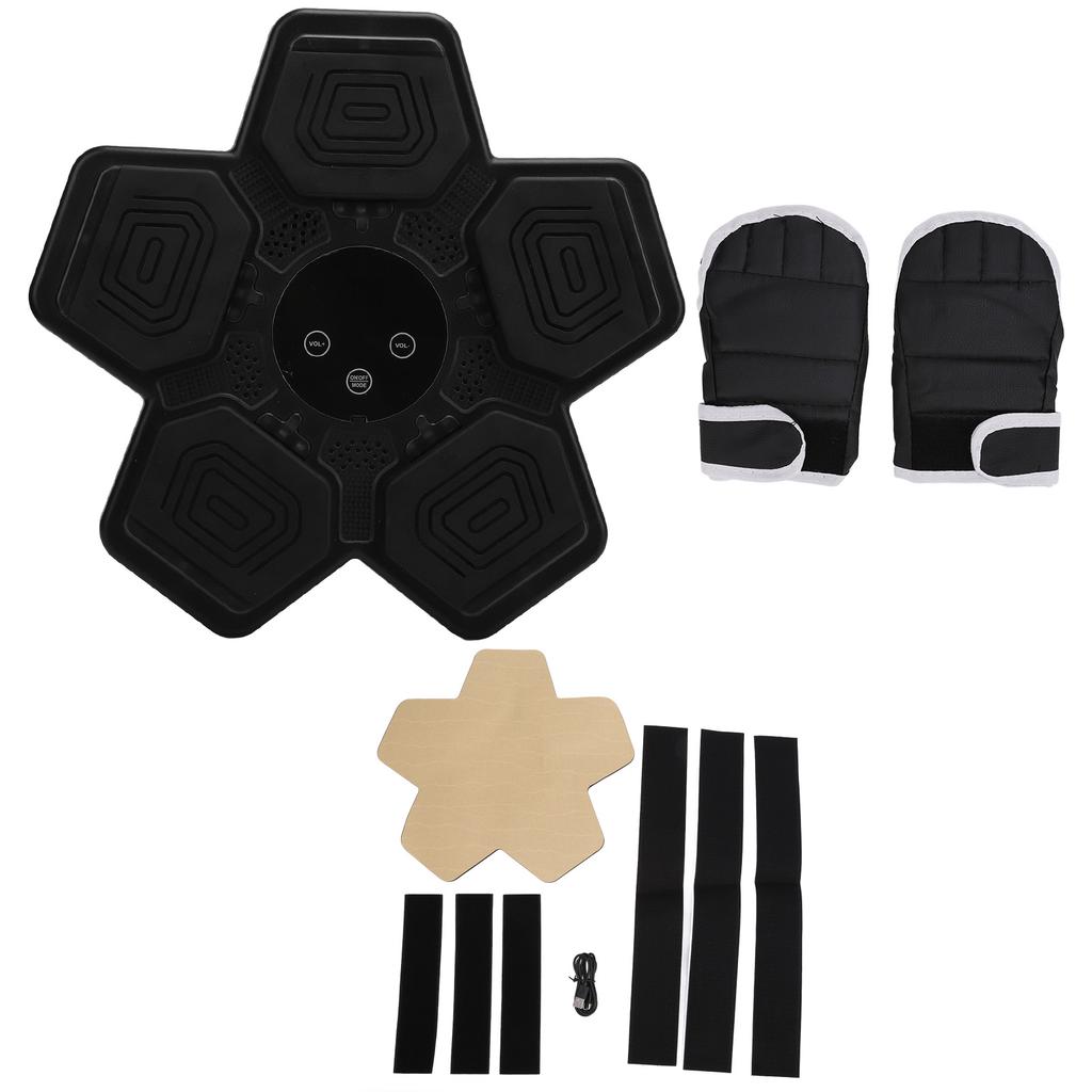 Kids Music Boxing Machine Smart Music Boxing Target Adjustable Jump Mode Interactive Multipurpose Fitness with Gloves for Home