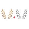 1pair Trendy Tree Leaf Brooch For Women Men Exquisite Leaves Female Brooches Collar Needle Party Jewelry Accessories Gifts