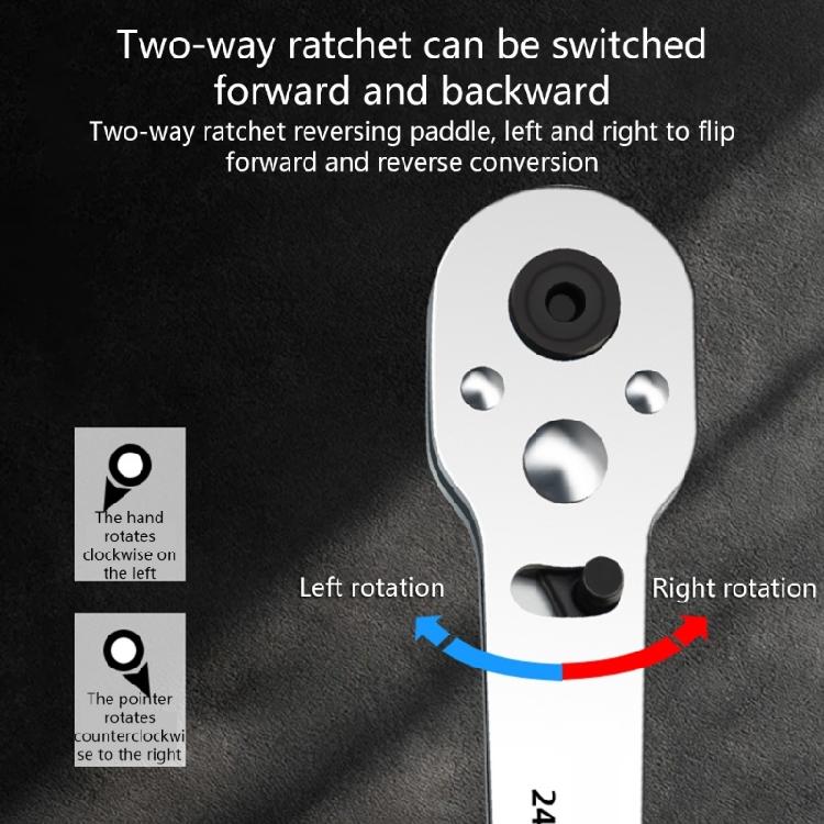 Auto Repair Tool Quick Ratchet Wrench 1/4 Small Flying Screwdriver Head Connecting Rod 6.35mm Quick Easy Socket Wrench