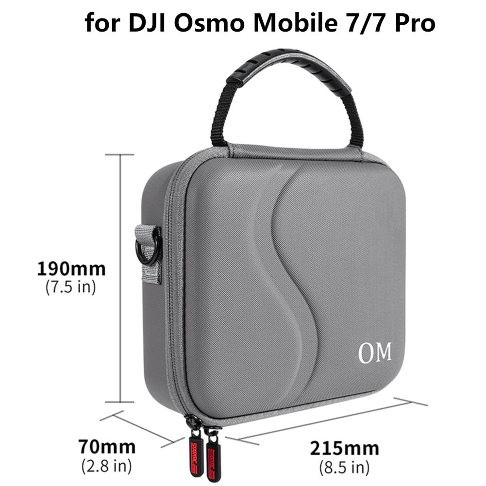 Portable Carrying Case Handheld Gimbal Box Storage Bag Shockproof Splashproof Shoulder Bag for DJI Osmo Mobile 7/7 Pro Accessory