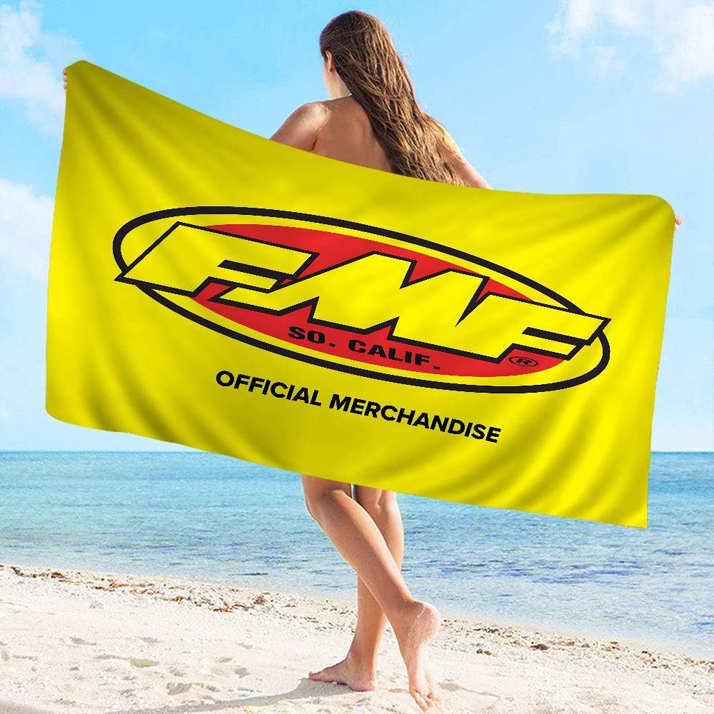 FMF Racing Logo Beach Towel Colorful Bath Towels for Girl Microfiber Quick Dry Custom Sand Free Beach Yoga Spa Gym Pool