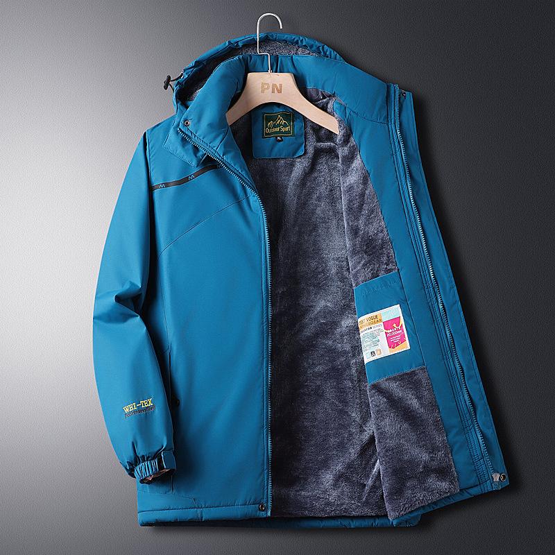 

Куртка мужская флисовая утолщенная осень и зима теплая хлопковая одежда для людей среднего возраста зимнее пальто для пожилых мужчин с хлопковой подкладкой 4XL