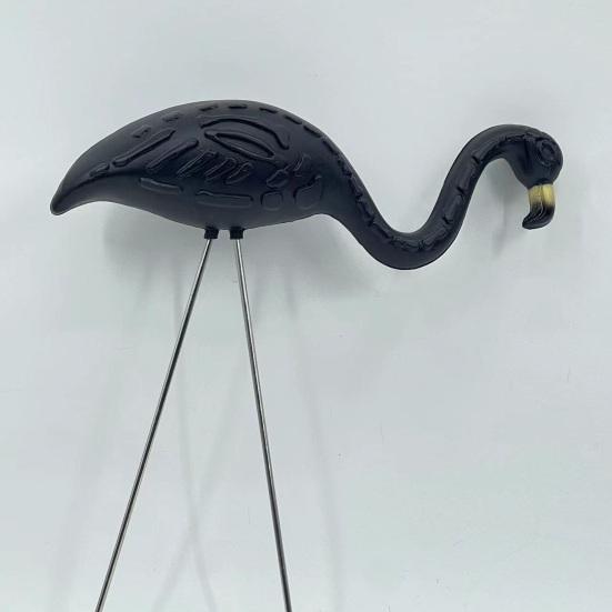 2Pcs/Set Simulation Flamingo Garden Stake Decoration Weather-proof Indoor Outdoor Yard Lawn Patio Pathway Glow-in-the-dark Skeleton Flamingo