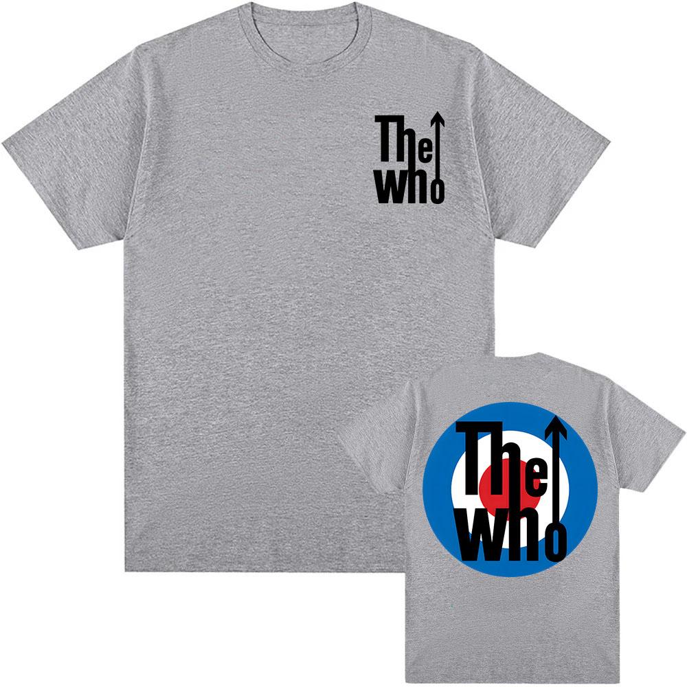 Rockband The Who T-Shirt Kurzarm Sommer Locker T-Shirts Grunge Mode Hip Hop Streetwear Unisex Baumwolle Herren T-Shirt Rundhals