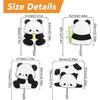 MOROBOR Panda Self Adhesive Hook, 4pcs No Punch Hook Decorative Wall Mounted Hooks Home Office Nursery Room Decoration for Hanging Key, Towel, Hat