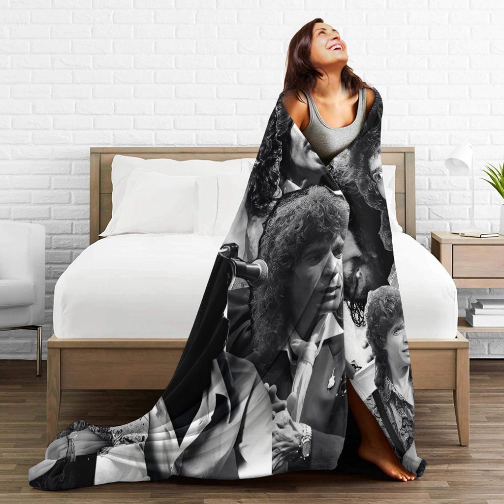 Camarons De La Isla Flamenco Sänger Wolle Mode Decke Musik Rock Lustiger Überwurf Mode Decke für Zuhause 125*100cm Ultra-Weich