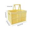 W89C Foldable Basket Stacking Box Clutter Storage Box for Makeup