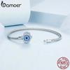 BAMOER 925 Sterling Silver Fatima Guardian med genomskinligt CZ-lås Charmarmband Basic Armband Passar BAMOER & European Charms Bead