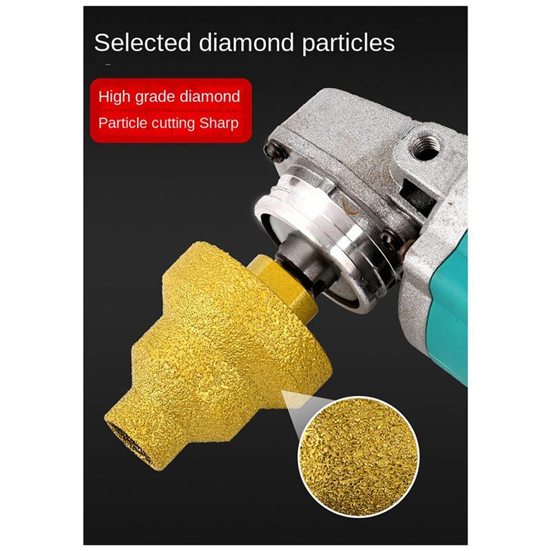 A27F-20-35-50Mm Diamond Chamfer Drill Bit Angle Grinder Saw M14 Thread For Enlarge Marble Tile Masonry Concrete Porcelain